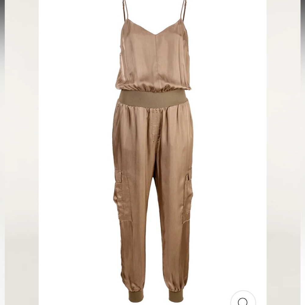 Tan cinq a sept jumpsuit - great condition!!